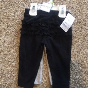 Ruffled baby leggings